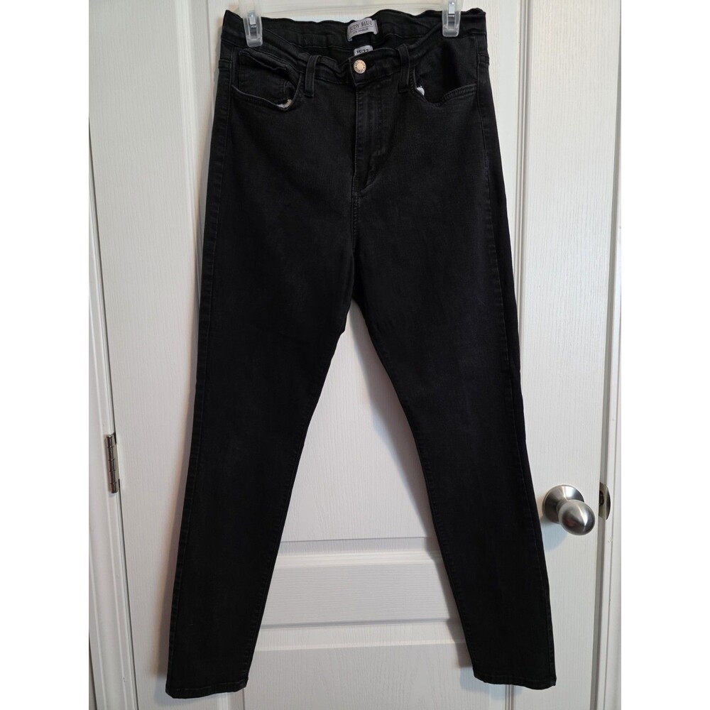 Judy Blue Women's Black Denim Skinny Jeans Button Zip Closure 5-Pocket 050